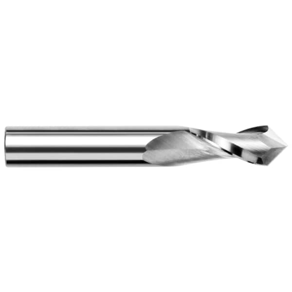 Harvey Tool Drill/End Mill - Mill Style - 2 Flute, 0.0937" (3/32), Included Angle: 60 Degrees 991706